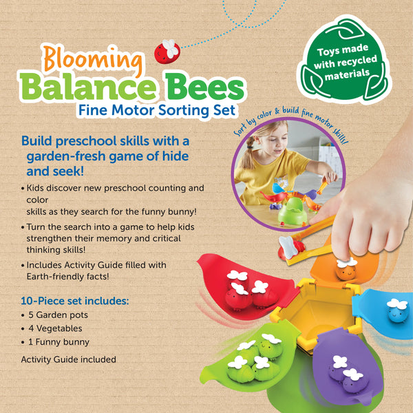 LR: Blooming Balance Bees Fine Motor Sorting Set - Ages 3+