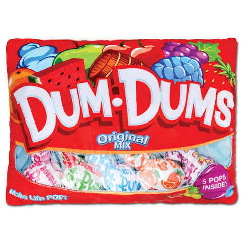 IS: Dum-Dums Packaging Fleece Plush Pillow - Ages 4+