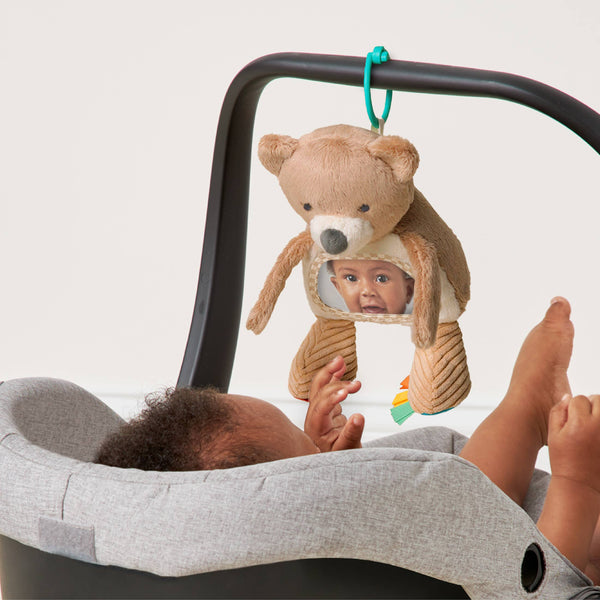 Itzy Bitzy Mirror™ Theo the Bear Sensory Tummy Time Mirror