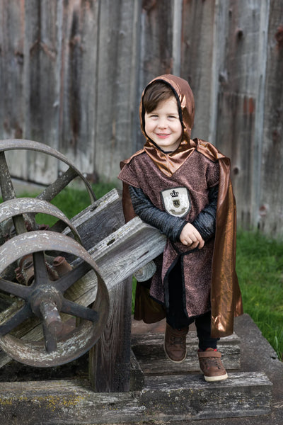 GP: Brillant Copper Knight Tunic with Cape - Children's Size 5/6