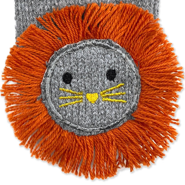 ZOOCCHINI: Baby Toddler Knit  Mittens - Leo The Lion - 12-24 months