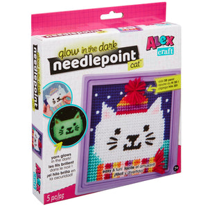 Alex: Simply Needlepoint Glow In The Dark Cat - Ages 5+