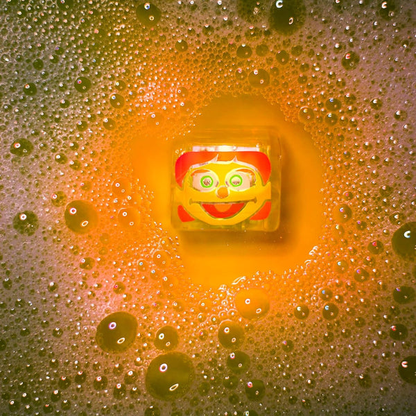 Glo Pals Water-activated Light-up Bath Cubes 4 Pack - Orange Julia