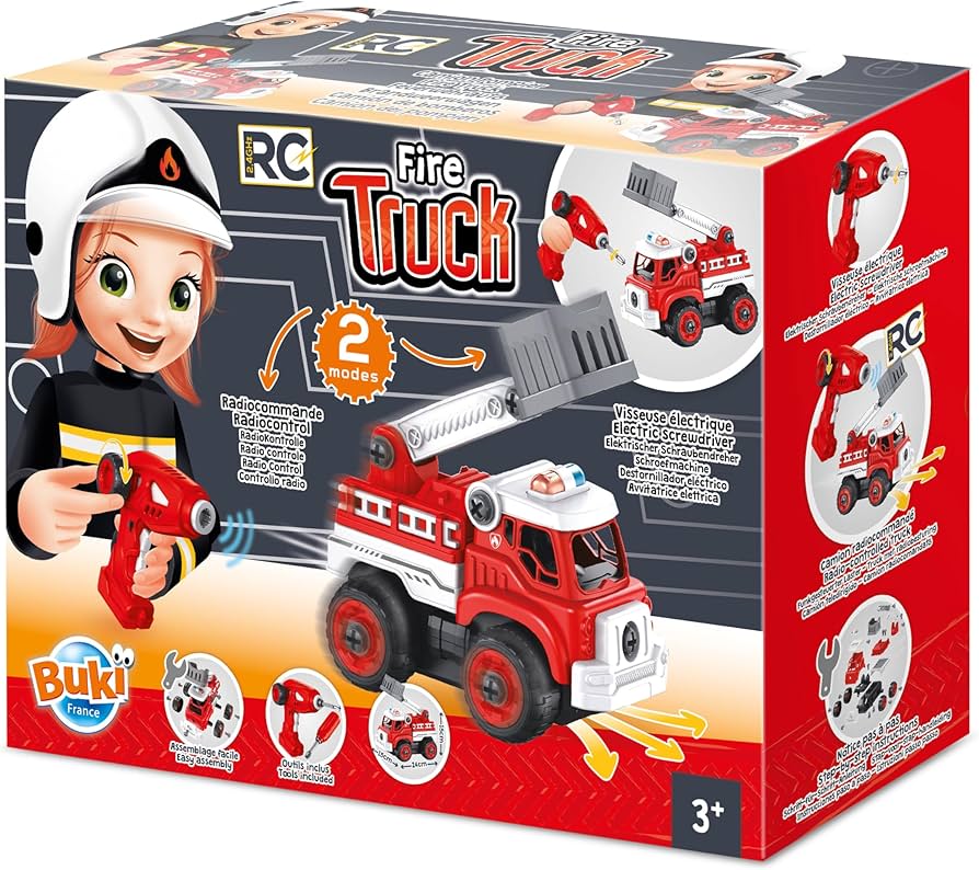 RC Fire Truck 2-in-1 - Ages 3+