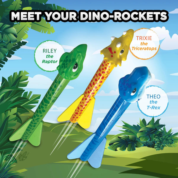 Stomp Rocket: Dino Soar Stomp Racers - Ages 3+