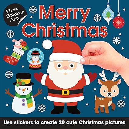 AB: First Sticker Art Merry Christmas - Ages 2+