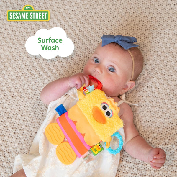 Sesame Street's Big Bird Tug & Tag Plush Sensory Toy