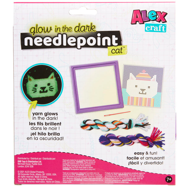 Alex: Simply Needlepoint Glow In The Dark Cat - Ages 5+