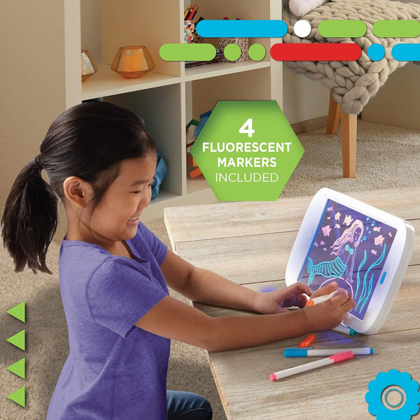 Discovery Neon LED Glow Drawing Board - Ages 6+