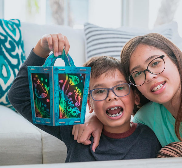 Box Candiy: Totally Twilight Sea Life Lantern Scratch Art Set - Ages 6+