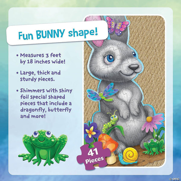 Floor Puzzle 41 Pieces: Shimmery Bunny - Ages 3+