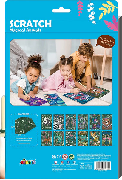 Large Scratch Book: Magical Animals - Ages 3+