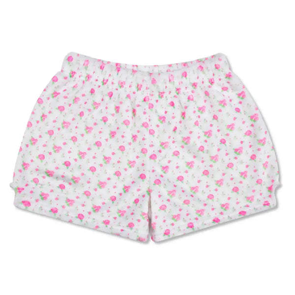 Pretty in White Plush Pajama Shorts - Multiple Sizes