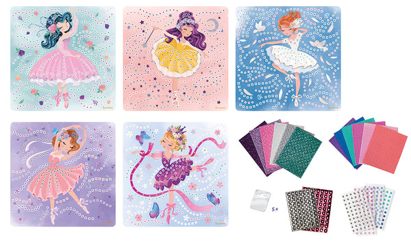 Princess Mosaic Art Craft Kit - 5 Pictures DIY Activity Set