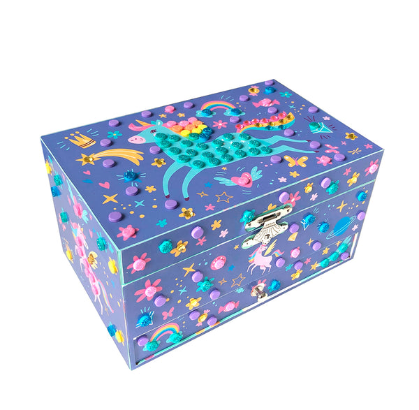Stick'N Fun - 3D Mosaic Unicorn Music Box  - Age 5+