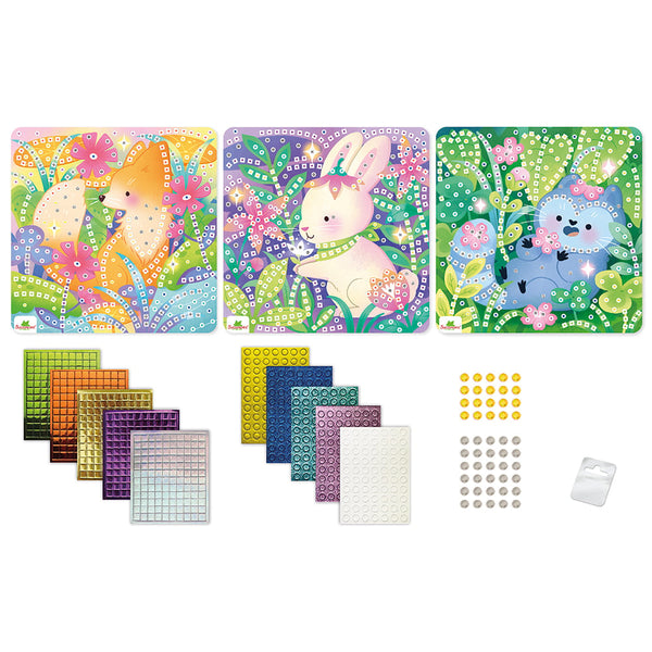 3 Mosaics Sweet Animals Sticker Craft Kit