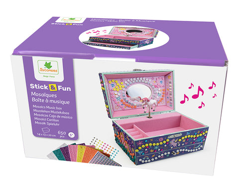 Stick'N-N Fun: 3D Mosaics Music Box: Ballerina Heart - Age 5+