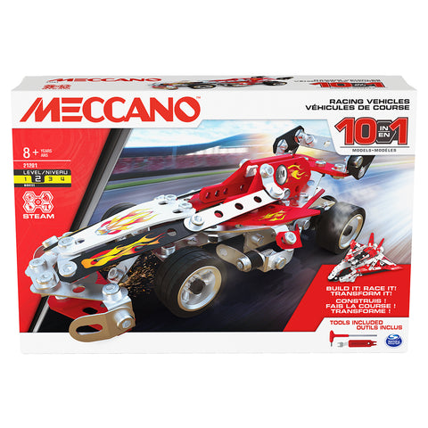 Meccano: 10 in 1 Racing Vehicles - Ages 8+