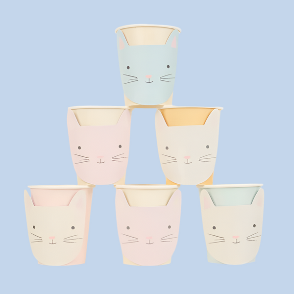 MM: Cute Cat Cups: 8 Pieces
