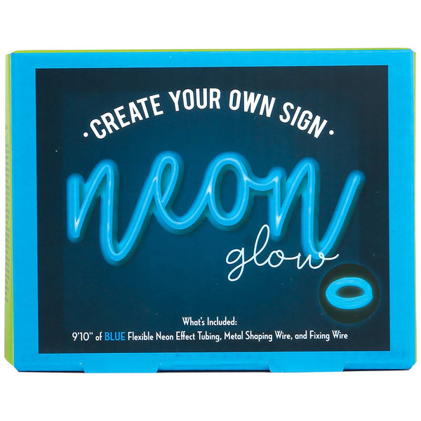 IS: Create Your Own Sign: Neon-Effect Blue Glow Light - Ages 8+