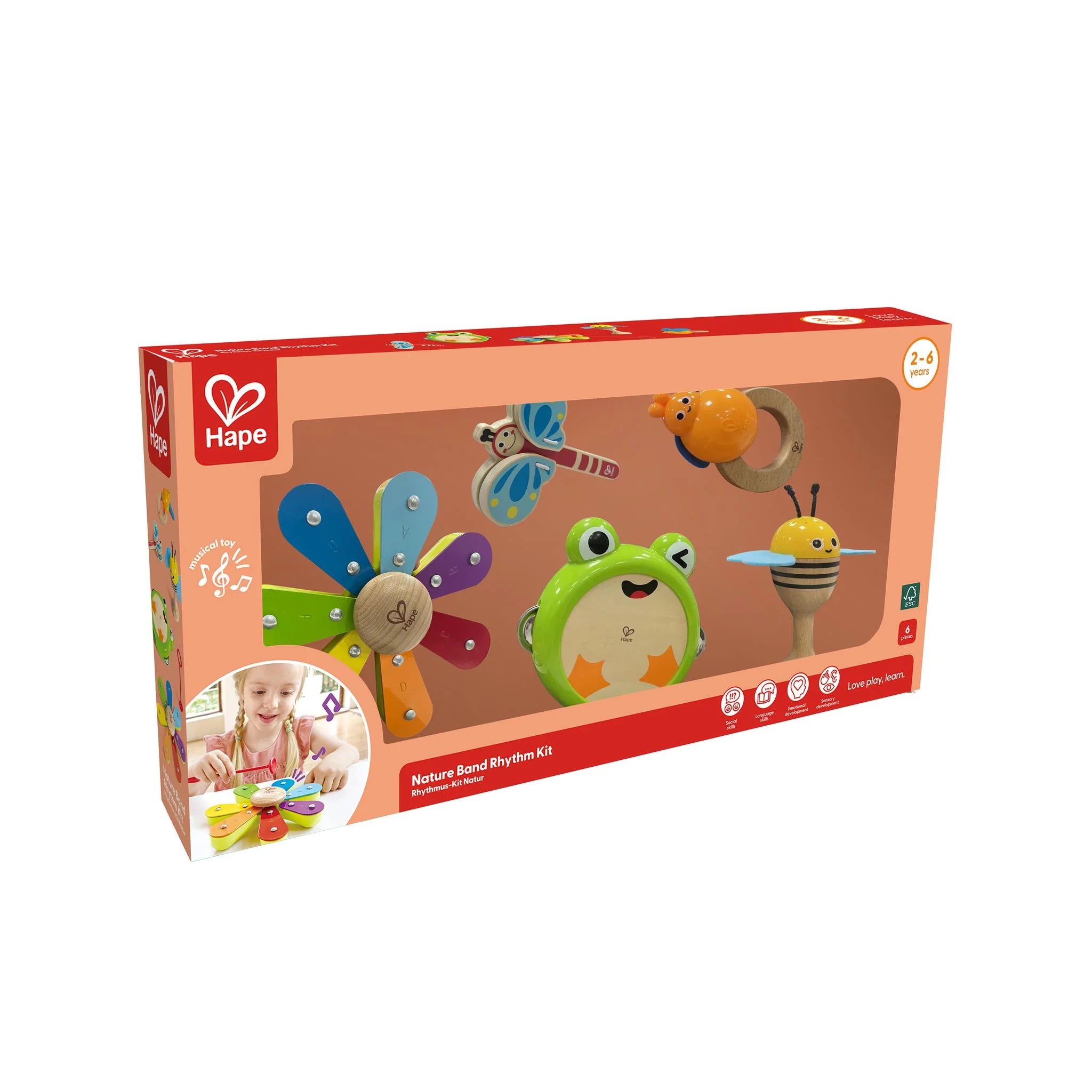 Hape: Nature Band Rhythm Kit - Ages 2+