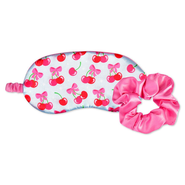 IS: Cheerful Cherries Eye Mask & Scrunchie Set - Ages 6+