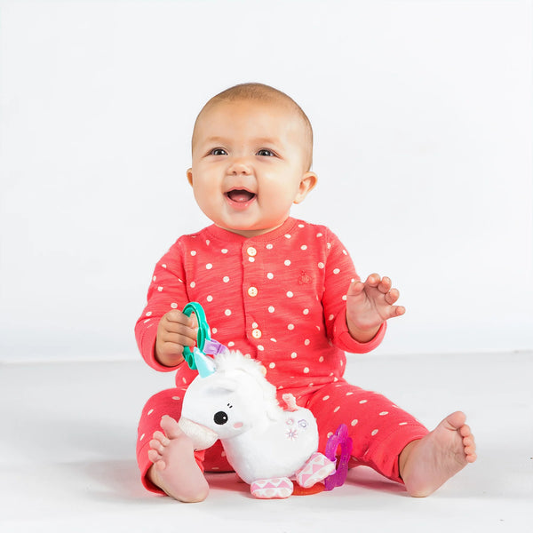 Bright Starts: On-the-go toy sparkle & shine unicorn - Ages 0+