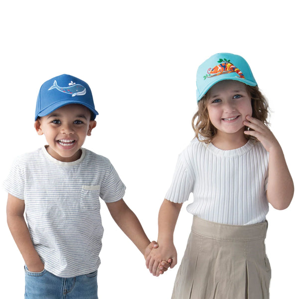 Ball Cap : Blue Whale - UPF50 - Large 4-6 yrs