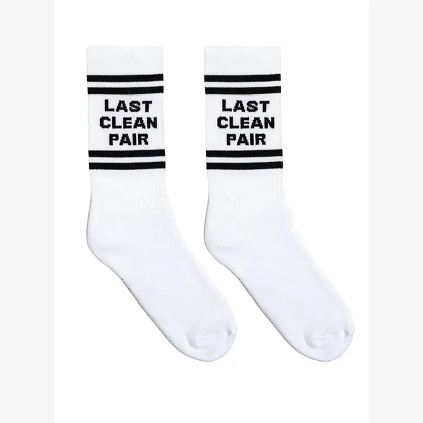 Classic Crew Socks w/ Ribbed Tubing - "Last Clean Pair"