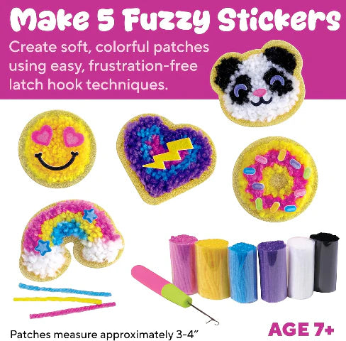 Chic Latch N' Patch Fuzzy Stickers- Ages 7+