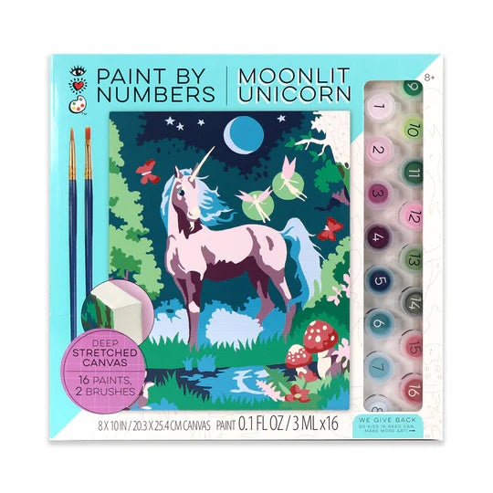 iHeartArt: Paint by Numbers Moonlit Unicorn - Ages 8+