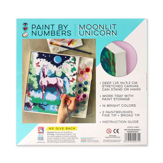 iHeartArt: Paint by Numbers Moonlit Unicorn - Ages 8+