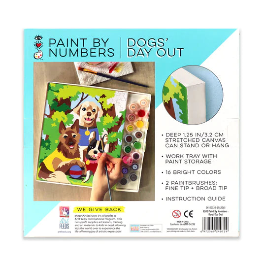 iHeartArt: Paint by Numbers Dogs' Day Out - Ages 8+