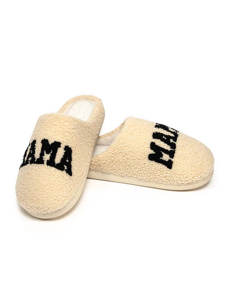 Slippers - "Mama" - Cream