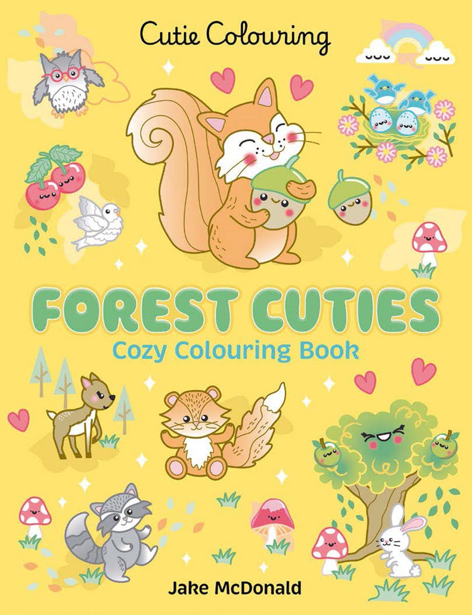AB: Forest Cuties Cozy Colouring Book - Ages 4+