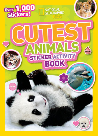 AB: National Geographic Kids Cute Animals Sticker Activity Book - Ages 3+