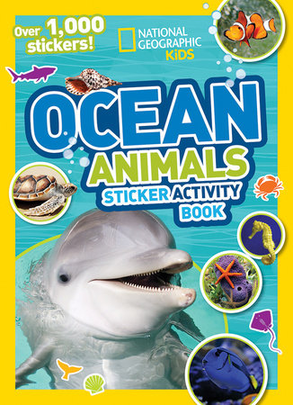 AB: National Geographic Kids Ocean Animals Sticker Activity Book - Ages 3+