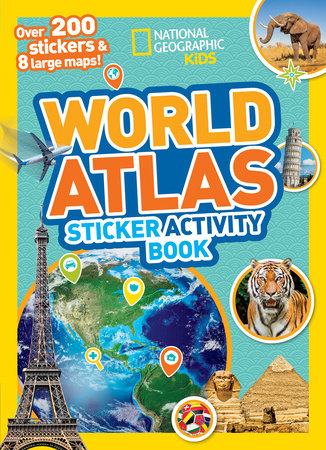 AB: National Geographic Kids World Atlas Sticker Activity Book - Ages 3+