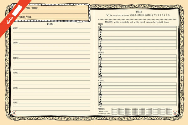 Journal: Songwrite's Mid size - Ages 8+