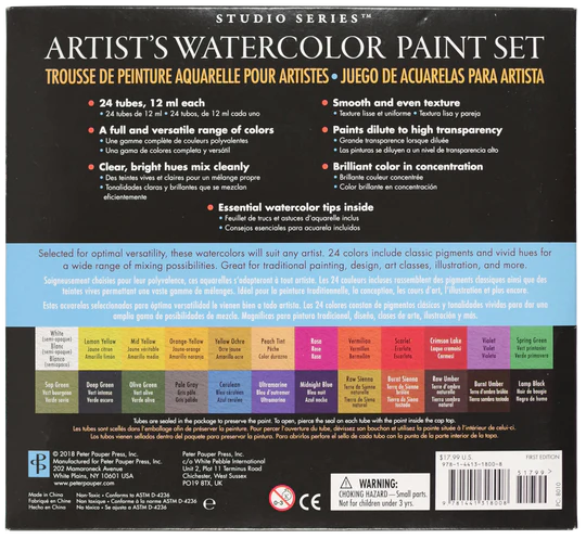 Studio Series: Artist's Watercolour Paint Set - Ages 8+