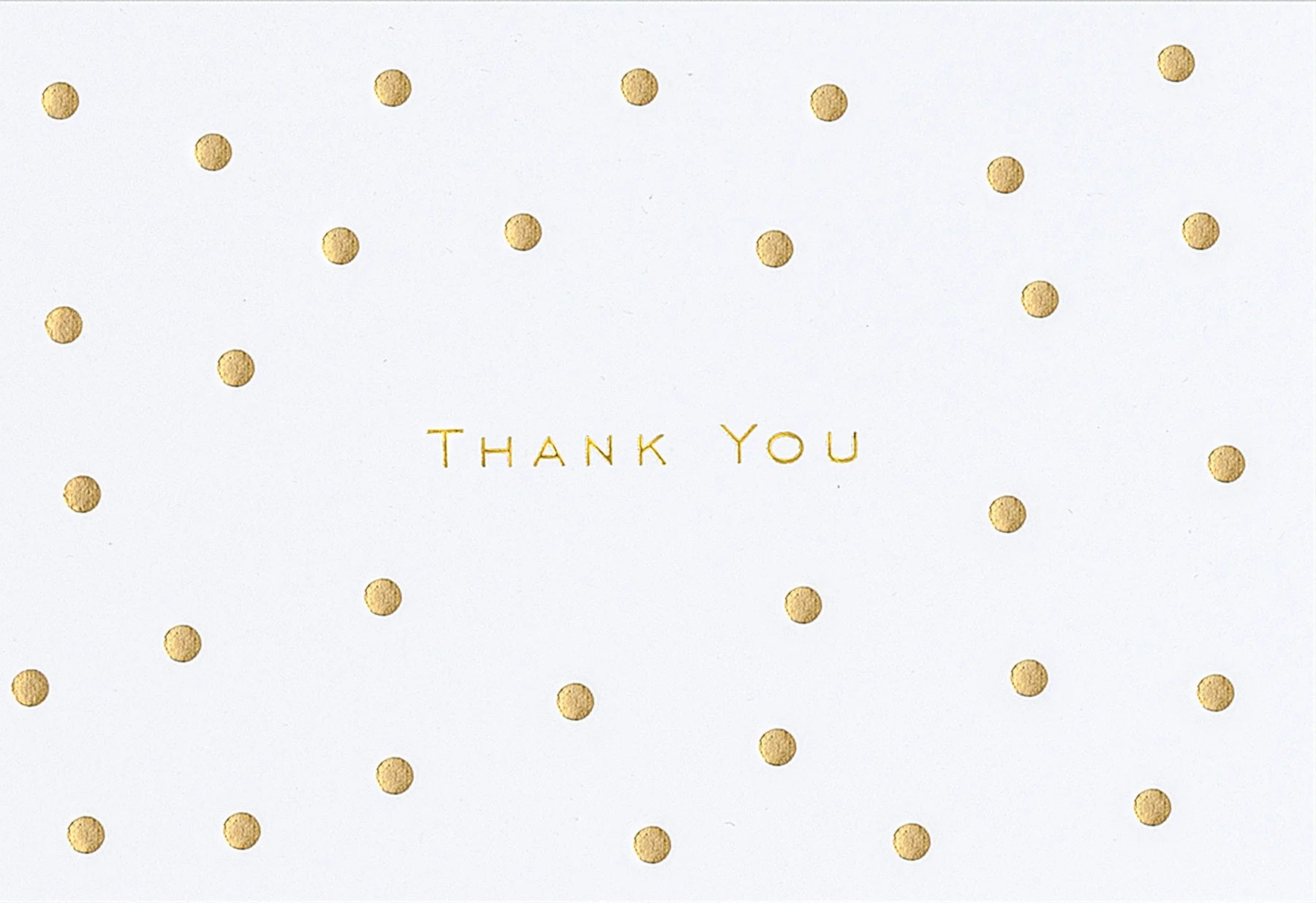 Boxed Cards: Thank You Notes Gold Dots