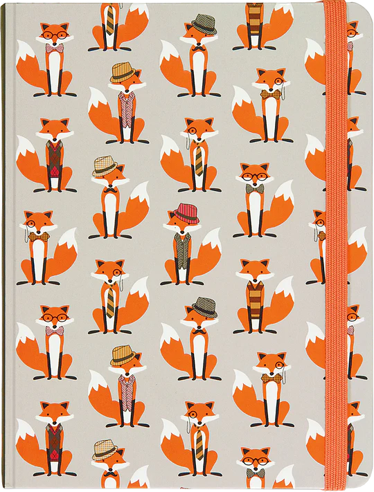 Mid-Sized Journal: Dapper Foxes - Ages 6+