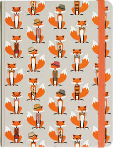 Mid-Sized Journal: Dapper Foxes - Ages 6+