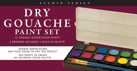 Studio Series Dry Gouache Paint Set - Ages 6+