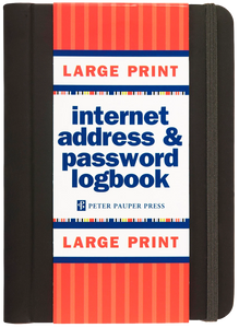 Internet Address & Password Logbook: Large Print