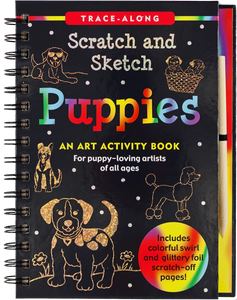 AB: Scratch and Sketch Art Activity Book: Puppies - Ages 5+