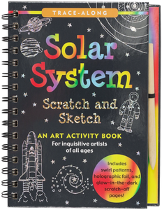 AB: Scratch and Sketch Art Activity Book: Solar System - Ages 5+