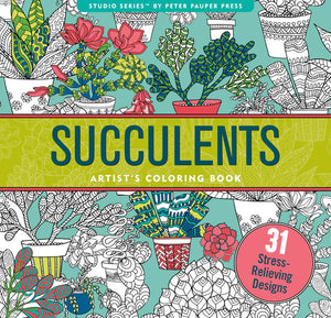 AB: Artist's Colouring Book: Succulents - Ages 12+