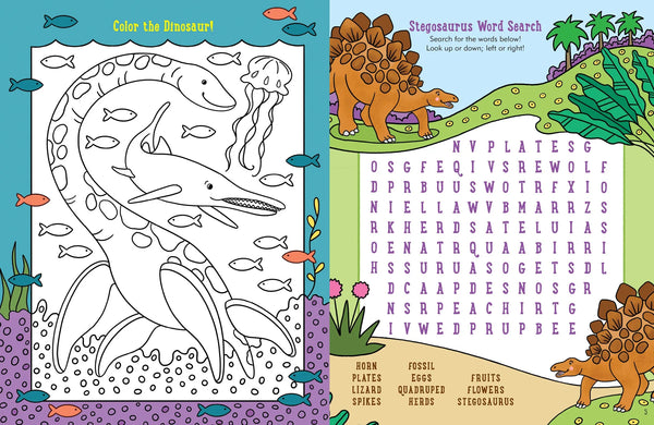 AB: Dinosaur Activity Book! - Ages 5+