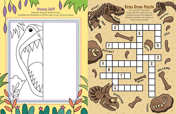 AB: Dinosaur Activity Book! - Ages 5+